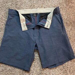 Burnside Navy Hybrid Shorts